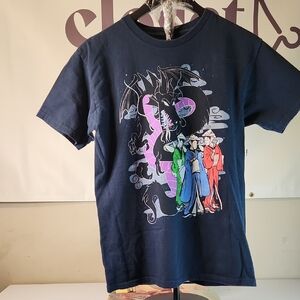 Graphic T-Shirt with Dragon and Characters